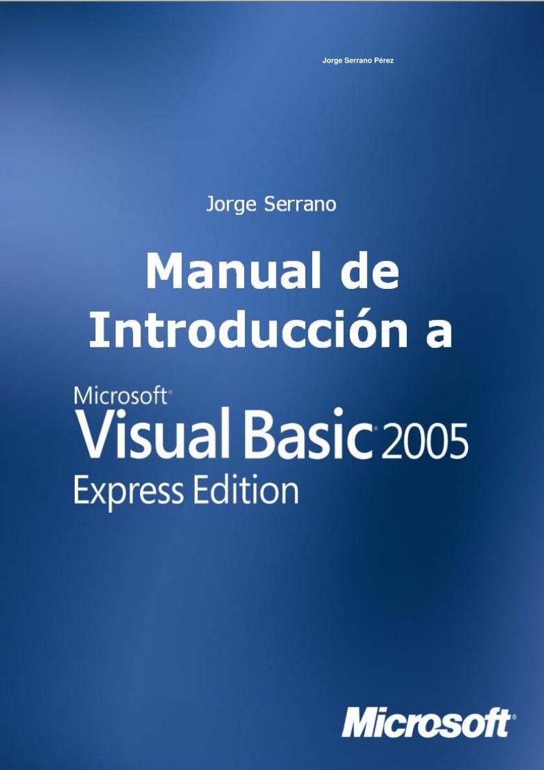 Imágen de pdf Manual de Introducción a Visual Basic 2005